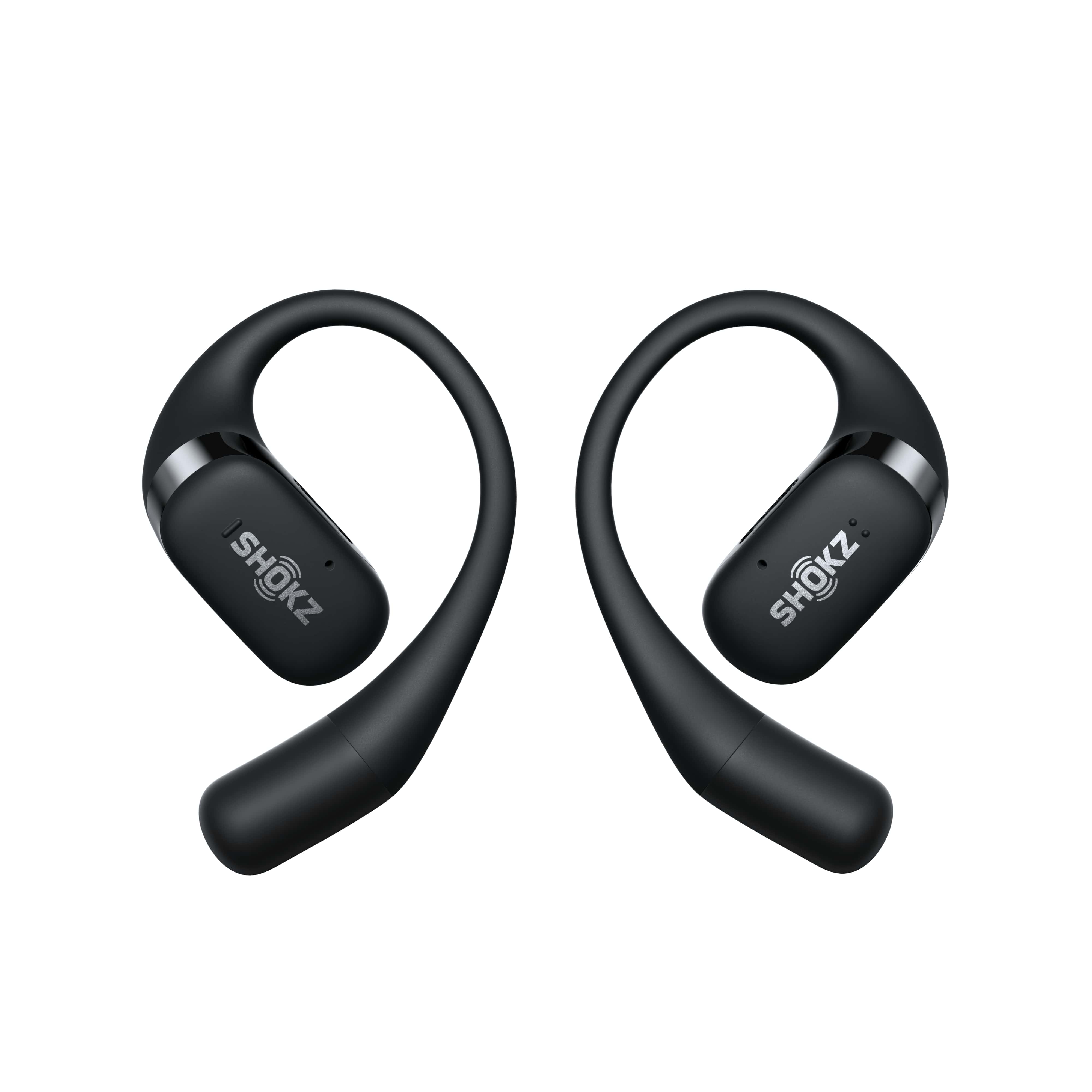 Tai nghe không nhét tai Bluetooth True Wireless Earbuds Shokz OpenFit - Màu đen - Thế Hệ Mới Nhất - Hàng Chính Hãng