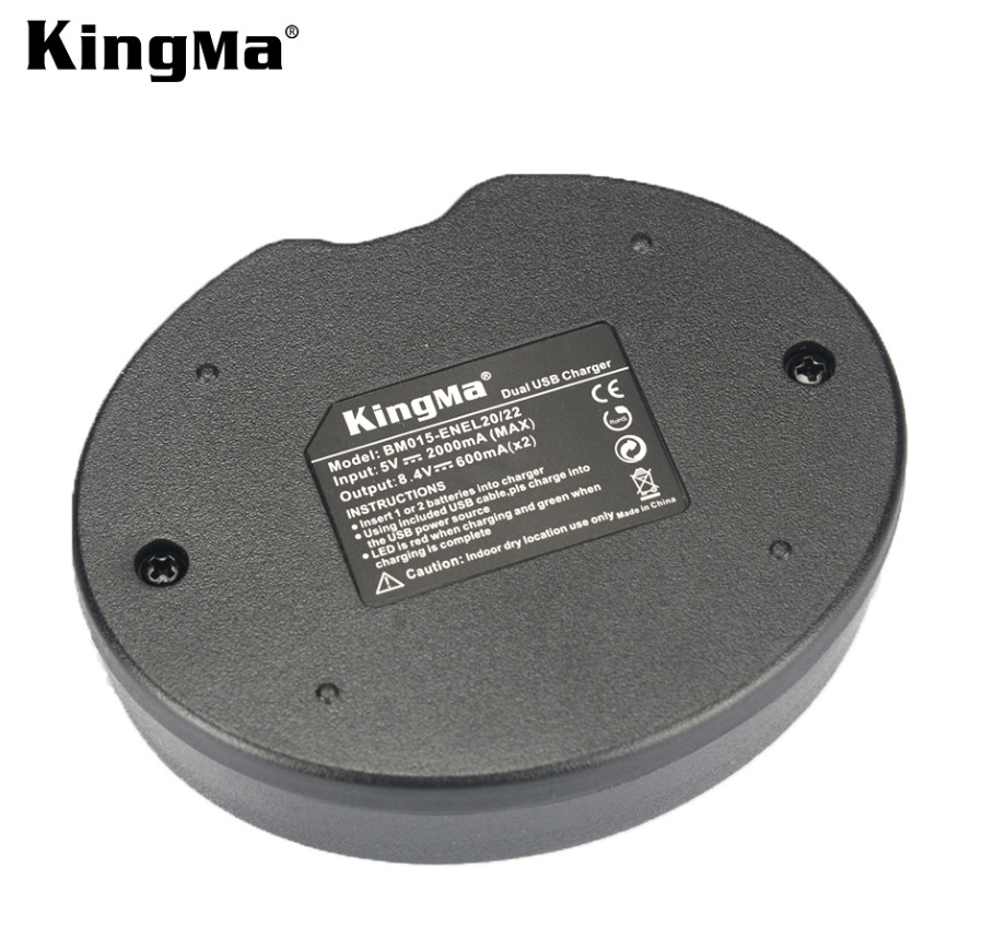 Hình ảnh Bộ 2 pin 1 sạc Kingma cho Nikon EN-EL20, Hàng chính hãng