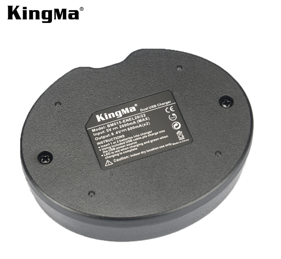 Bộ 2 pin 1 sạc Kingma cho Nikon EN-EL20, Hàng chính hãng