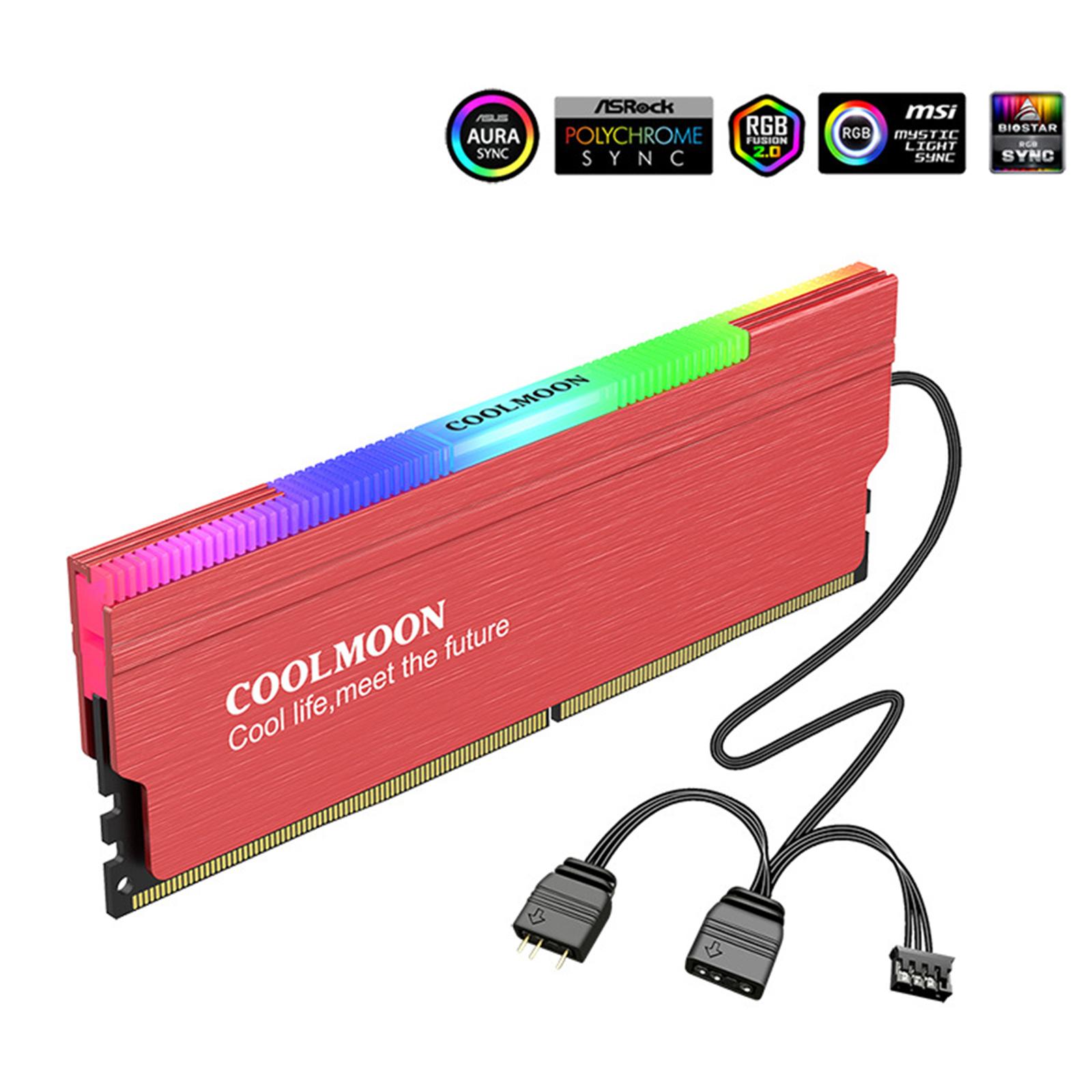 Aluminum Alloy DDR Memory RAM Cooler Radiator for DDR2 DDR3 DDR4DIY PC