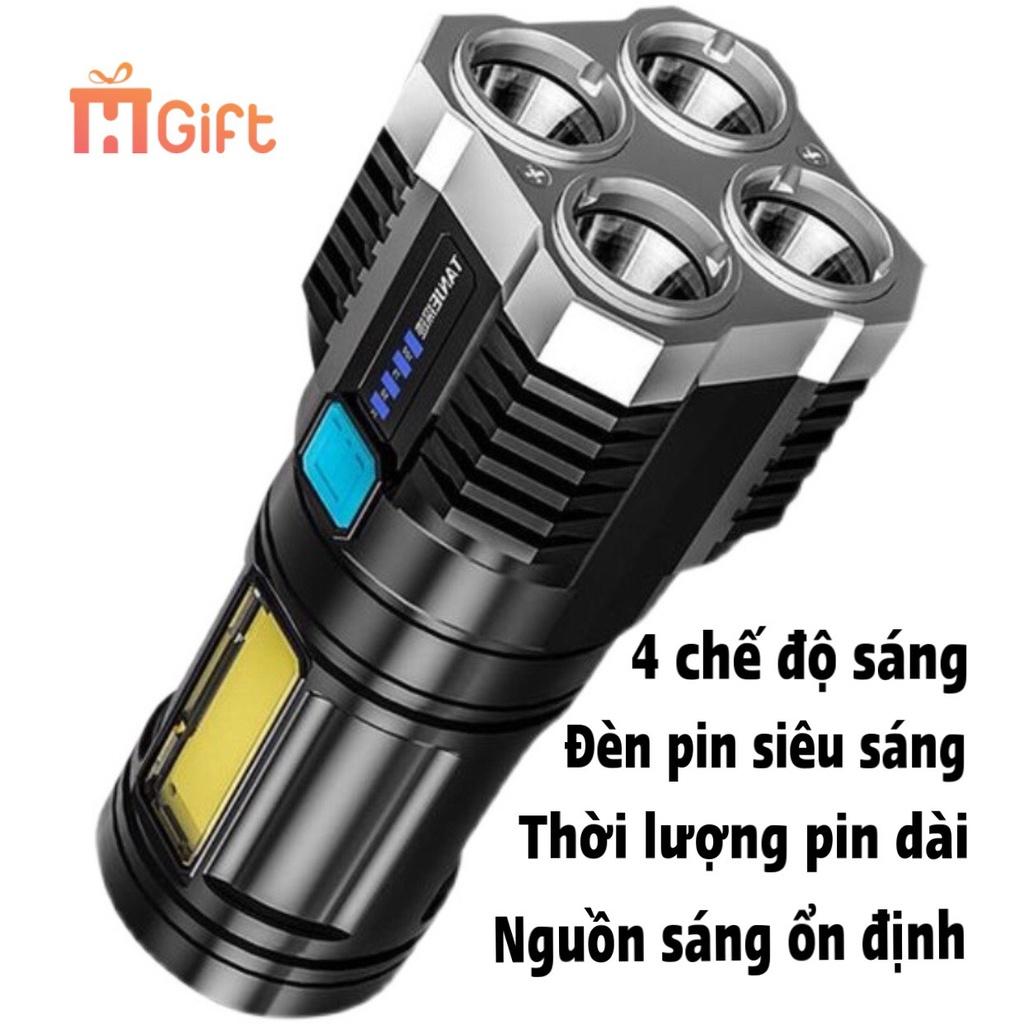 Đèn pin,đèn chiếu sáng cầm tay siêu sáng 4 chế độ
