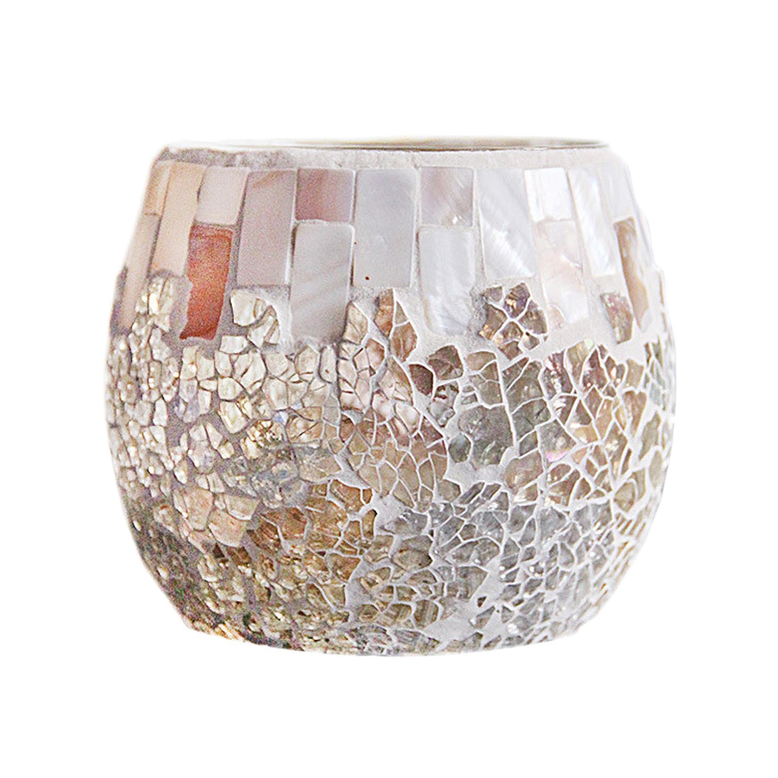 Mosaic Tea Light Holder CANDLE HOLDER Centerpiece Potted Plant Bowl Holder A
