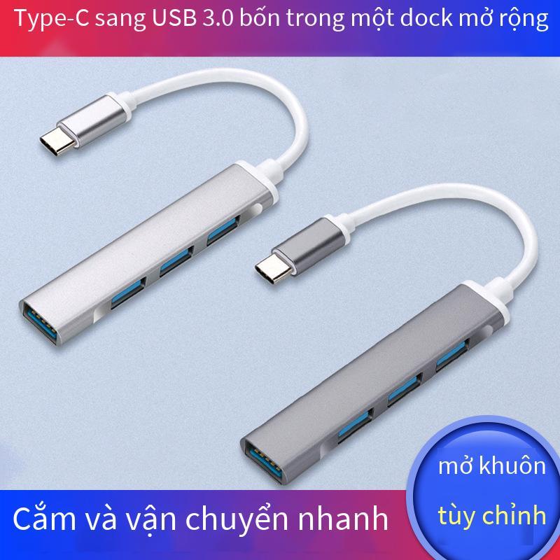 Bộ chia mở rộng usb3.0 thuận lợi nhất type-c máy tính xách tay đa cổng chuyển một kéo bốn trung tâm dock mở rộng usb