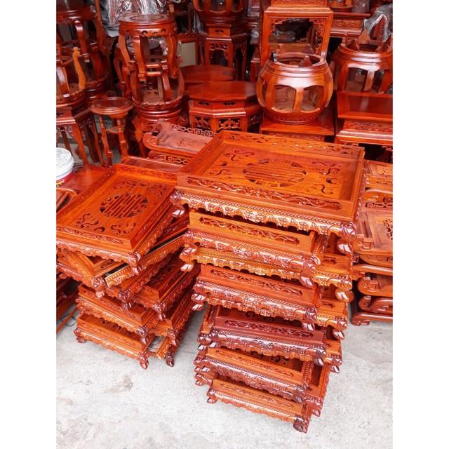 Khay Trà Chân Qùy Bằng Gỗ Hương-Khay trà rồng trầu gỗ