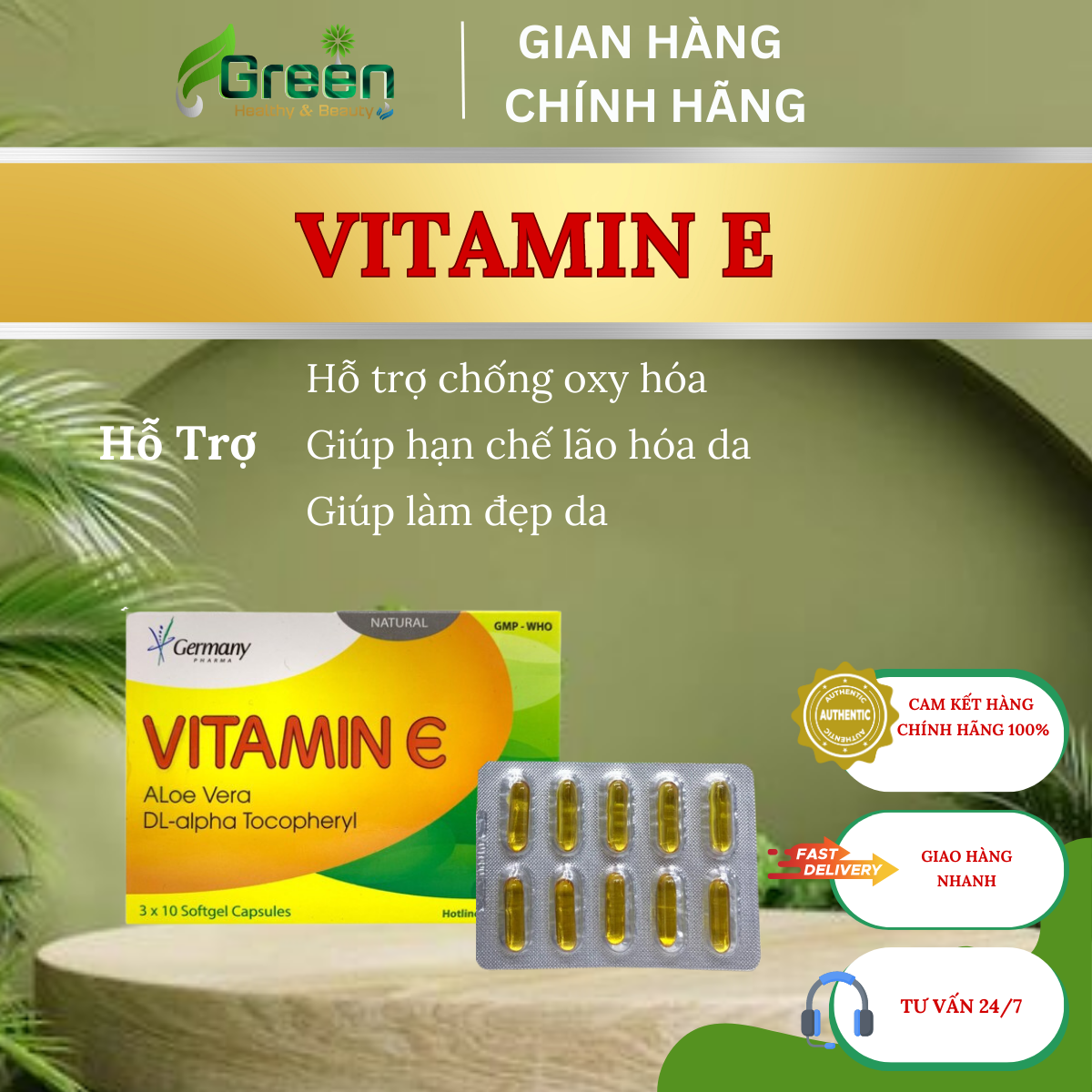 COMBO Sản phẩm viên uống đẹp da, khỏe tóc dùng 1 tháng (combo tiết kiệm)