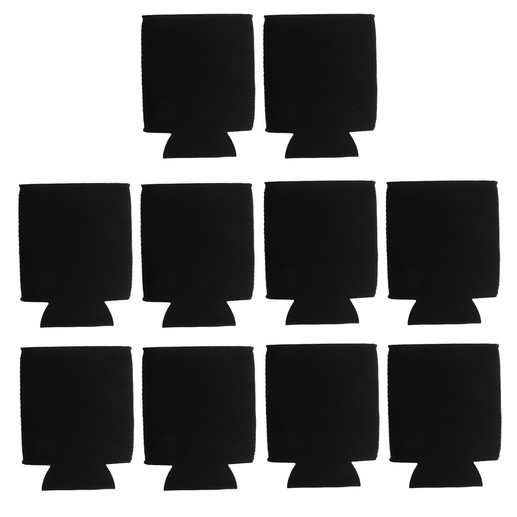 40pcs Stubby Beer Bottle Can Cooler Sleeve Holder Wedding Favor Black