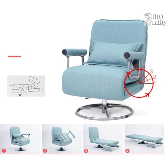 Ghế văn phòng kiêm giường nghỉ êm ái 2 in 1 Euro Quality