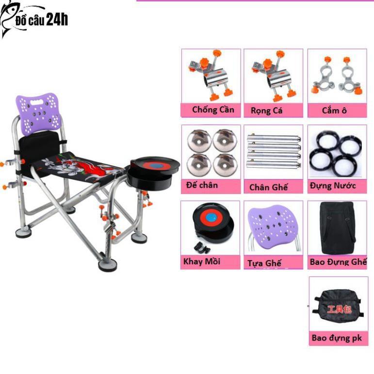SALE LỚN  Ghế Câu Đài, Ghế Ngồi Mọi Địa Hình, Đủ Phụ Kiện - Đồ Câu 24h