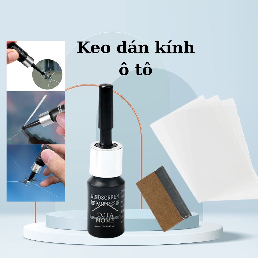 Keo gắn kính ô tô, Keo làm lành vết rạn nứt phục hồi kính xe như mới loại tốt