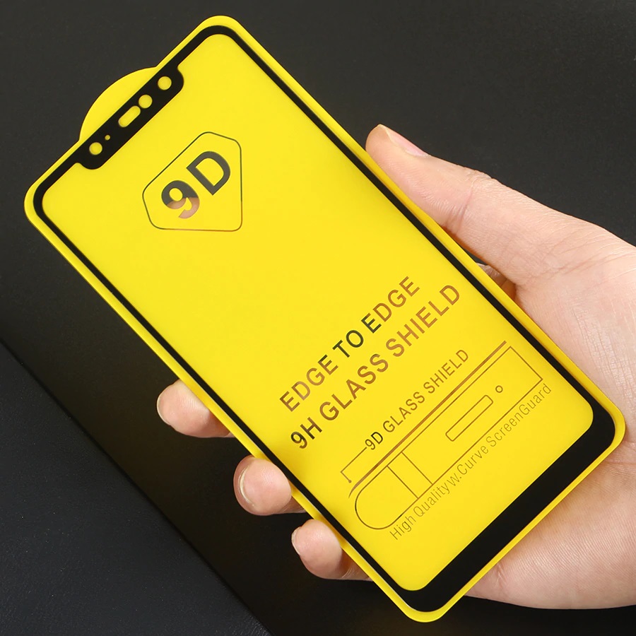 Kính Cường Lực 9D Tràn Màn Hình Viền Đen Cho Dòng Điện Thoại XIAOMI REDMI NOTE 6 PRO