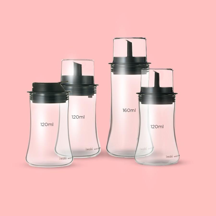 Bình rót gia vị thủy tinh cao cấp Iwaki