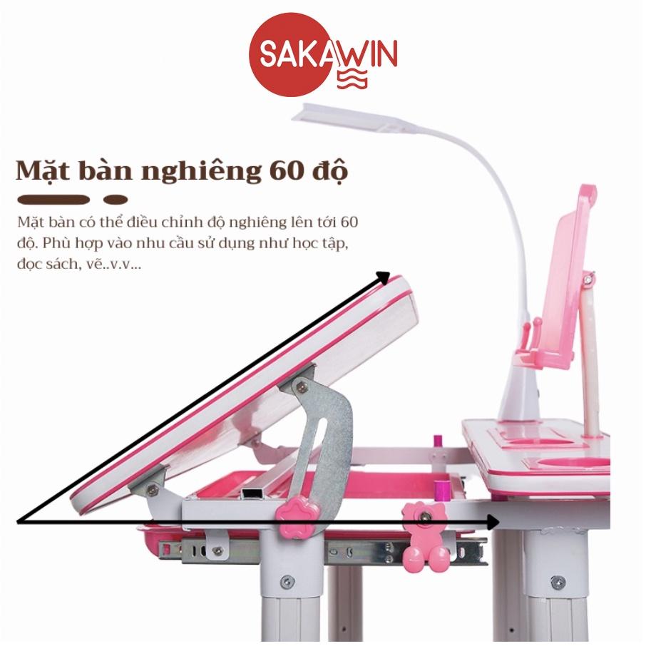 Bàn học sinh trẻ em Sakawin B05, Chống gù chống cận Thông minh Phù hợp nhiều độ tuổi Bảo hành 24 tháng