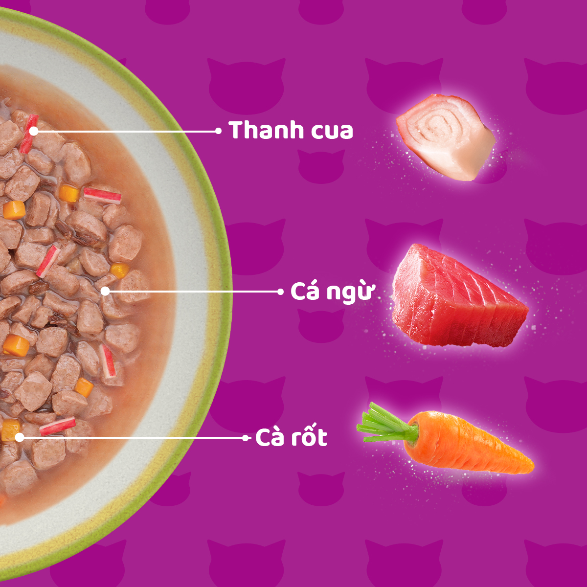 [Hộp 12 Gói] Thức Ăn Cho Mèo WHISKAS TASTYMIX 1+ YEARS Mix 4 Vị 70g/Gói