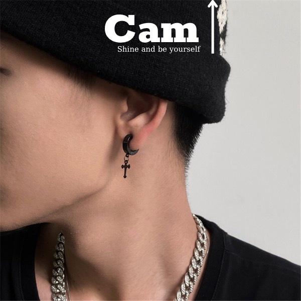 Khuyên Tai Nam Nữ GIÁ 1 CHIẾC Camcamvintage Khuyên Tai Nam Không Cần Bấm Lỗ, Khuyên Tai Kẹp Nhiều Lựa Chọn