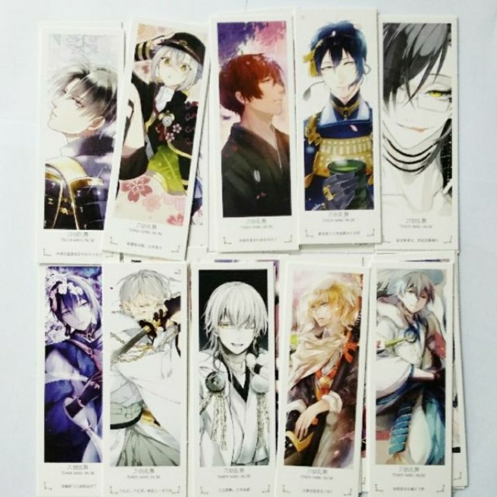 Bookmark Anime Touken Ranbu Online hộp 36 tấm