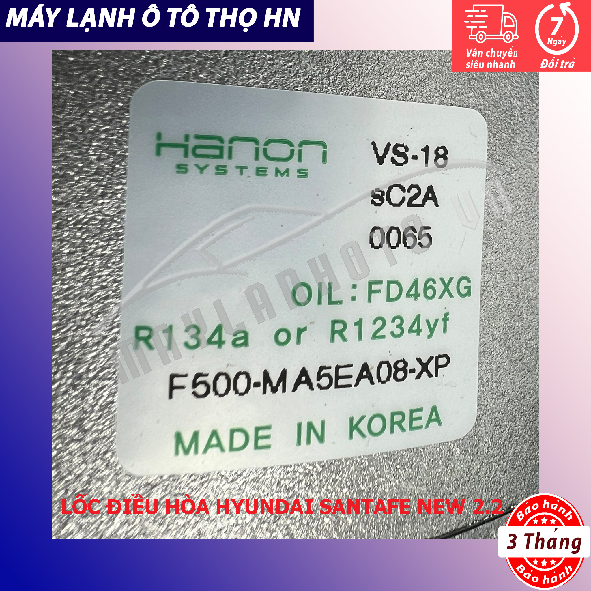 Lốc điều hòa  Hyundai Santafe 2006 2007 2008 2009 2010  hàng Hàn Quốc 06 07 08 09 10 97701-2B101