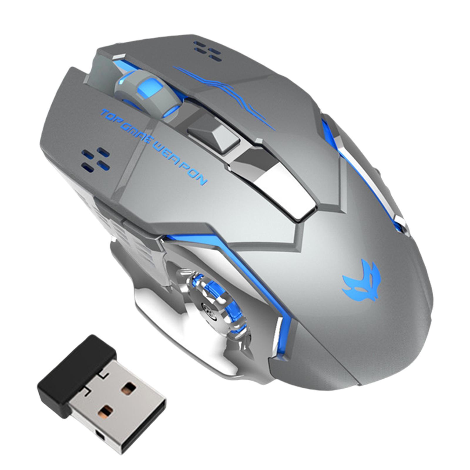 2.4G Wireless Mouse + USB Receiver Office Mouse 3 Adjustable DPI 6 Buttons