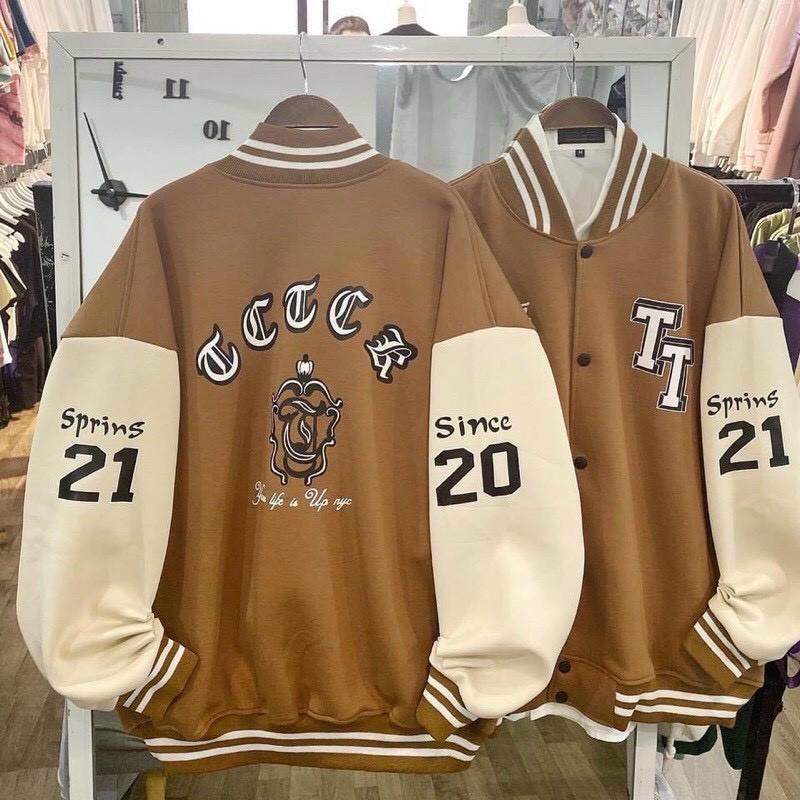 Áo Khoác Bomber/ Áo Khoác Nỉ Bông Cadigan Nam Nữ Unisex Phối Cúc Bấm In Chữ TT2021 SIÊU HOT Ulzzang KUN