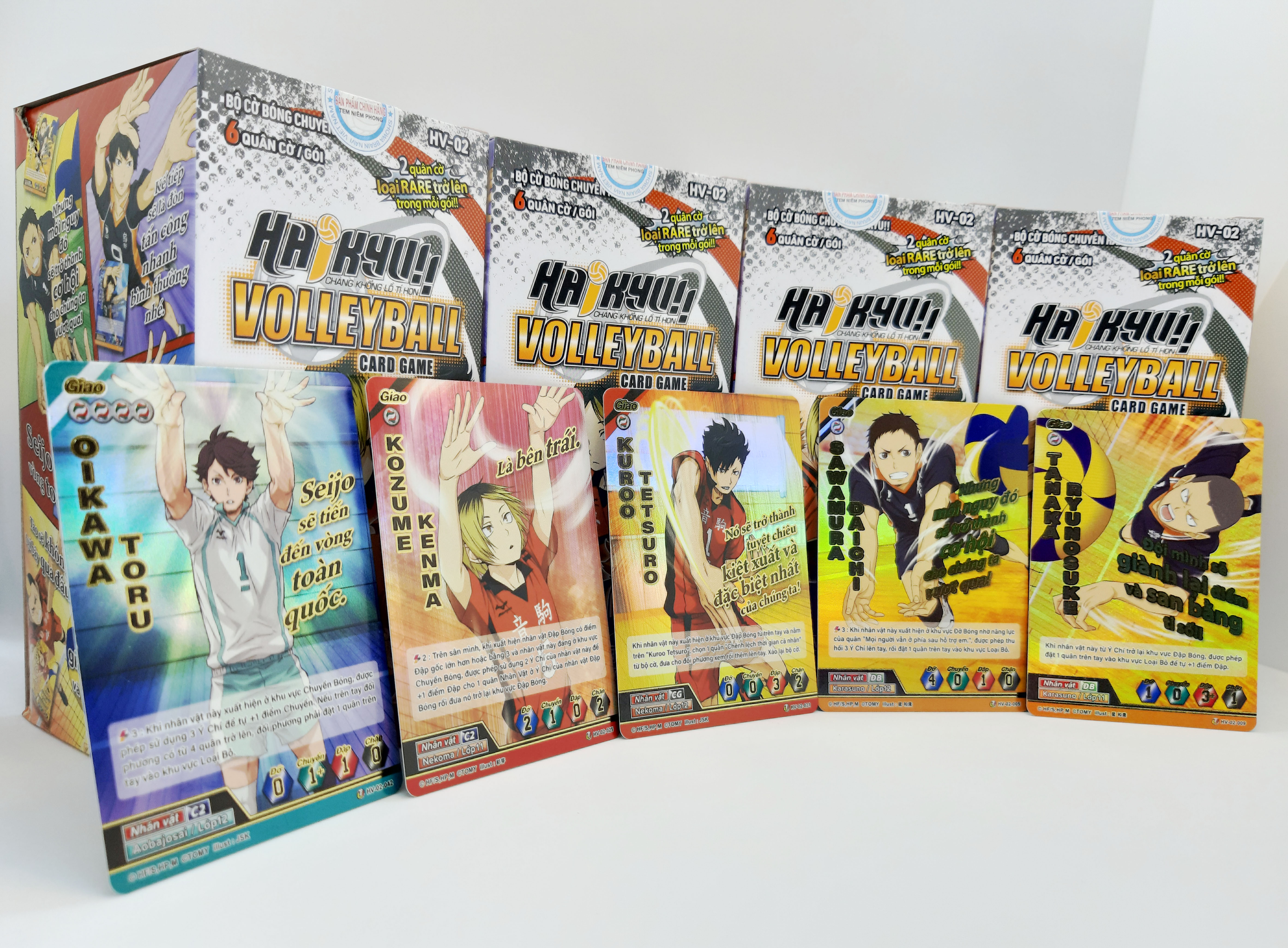 Bộ cờ bóng chuyền Haikyu - HV-02 Gói mở rộng - 1 gói/6 quân cờ