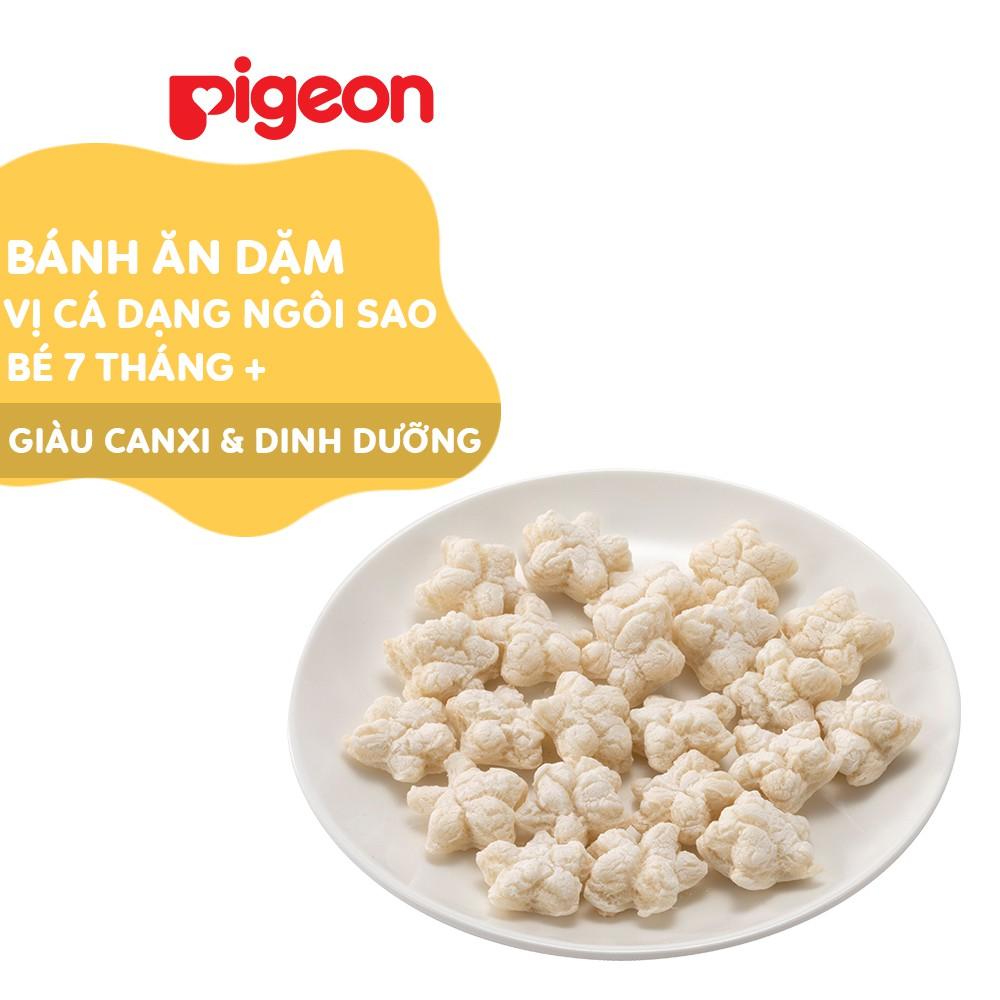 Bánh ăn dặm cho bé vị cá - hình sao Pigeon 12g (2 túi/hộp)