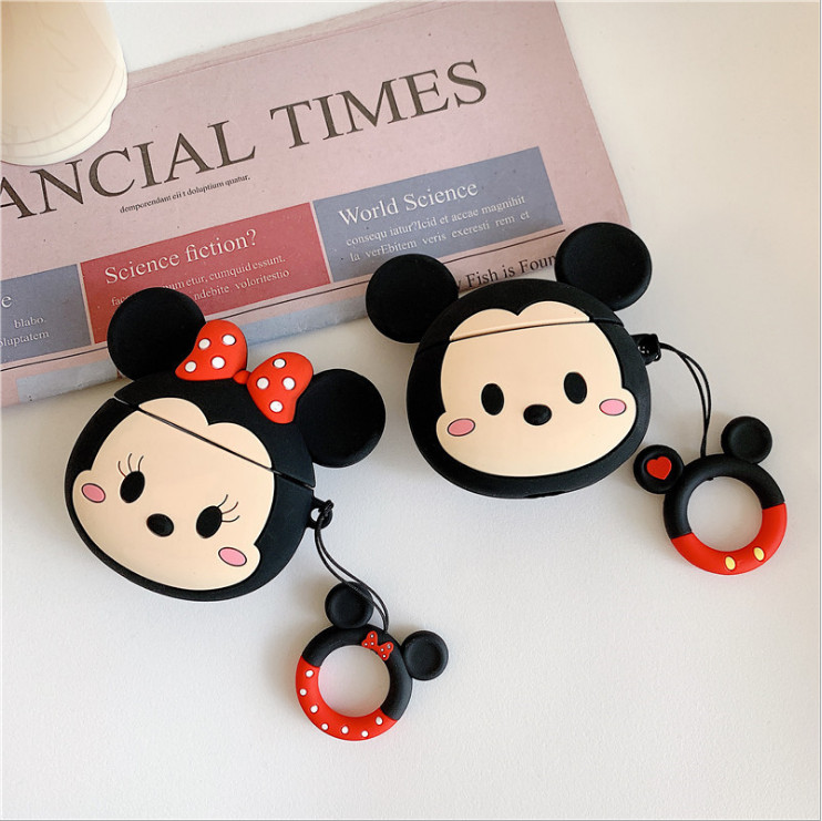 Ốp bảo vệ tai nghe Mickey dành cho case airpod 1/2/Pro chống va đập