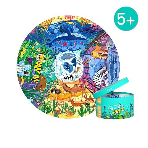 Bộ xếp hình cho bé Mideer Round Puzzle, Đồ chơi trẻ em thông minh từ 5,6,7,8,9,10 tuổi