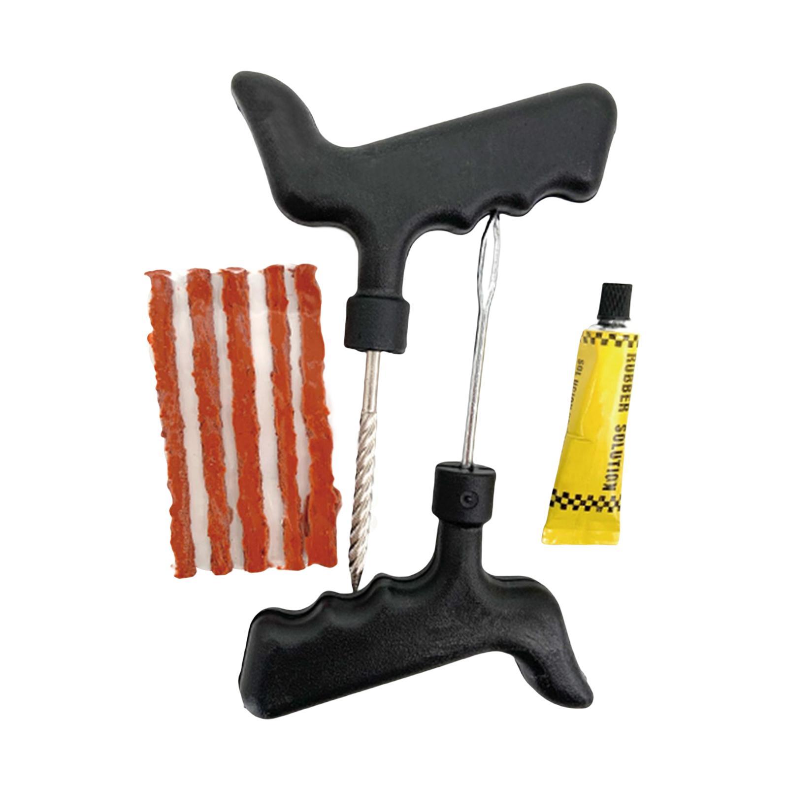 8x T Handle Tire Repair  Heavy Duty Tire Plug Kit for Car Tractor