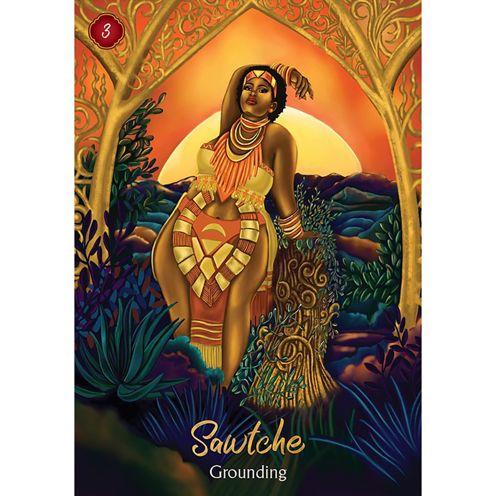 Bộ Bài African Goddess Rising Oracle 44 Lá