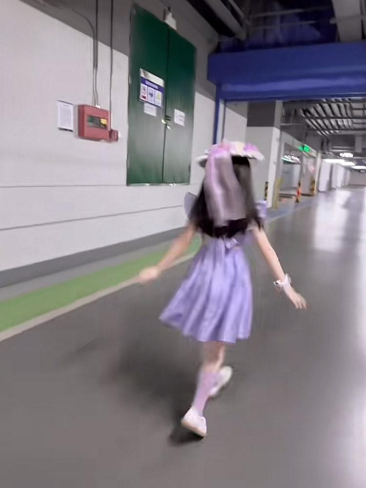 DIYIWEI Trang phục mùa hè 2023 Váy công chúa màu tím cho trẻ em gái