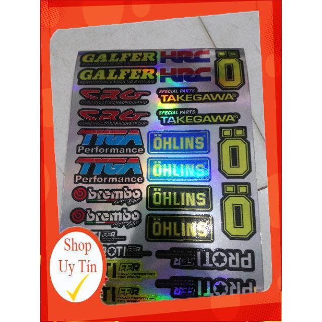 Tem tấm logo 7 màu in