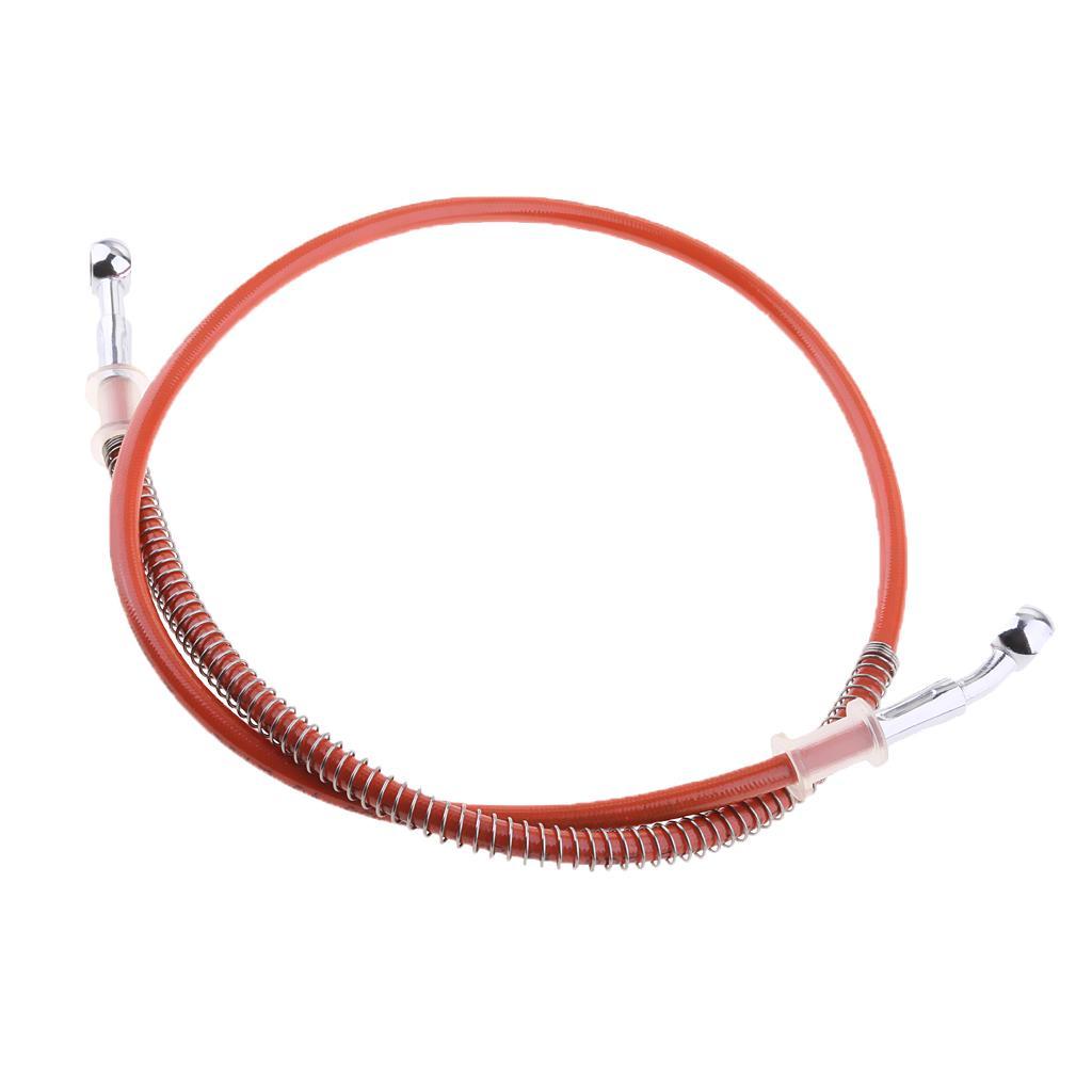 2pcs Motorcycle Flexible Brake Oil Hose Pipe Line Stainless Steel 1000mm