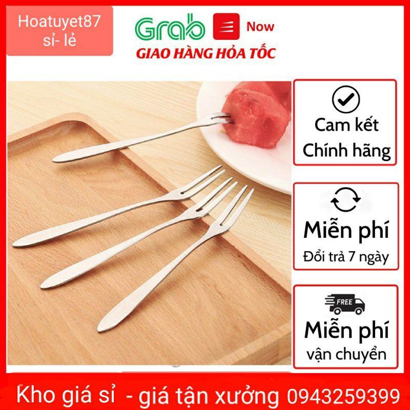 Dĩa ăn hoa quả - ăn bánh bằng inox