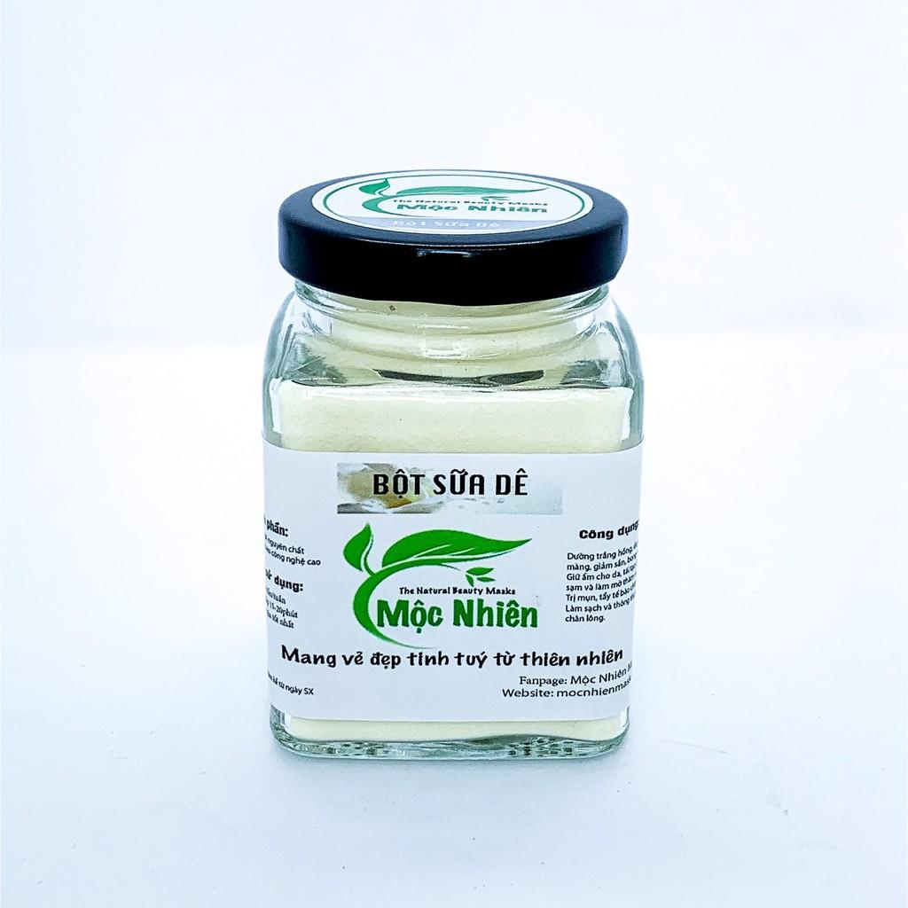 100gr Bột Sữa Dê Mộc Nhiên-Trắng da,Mềm mịn