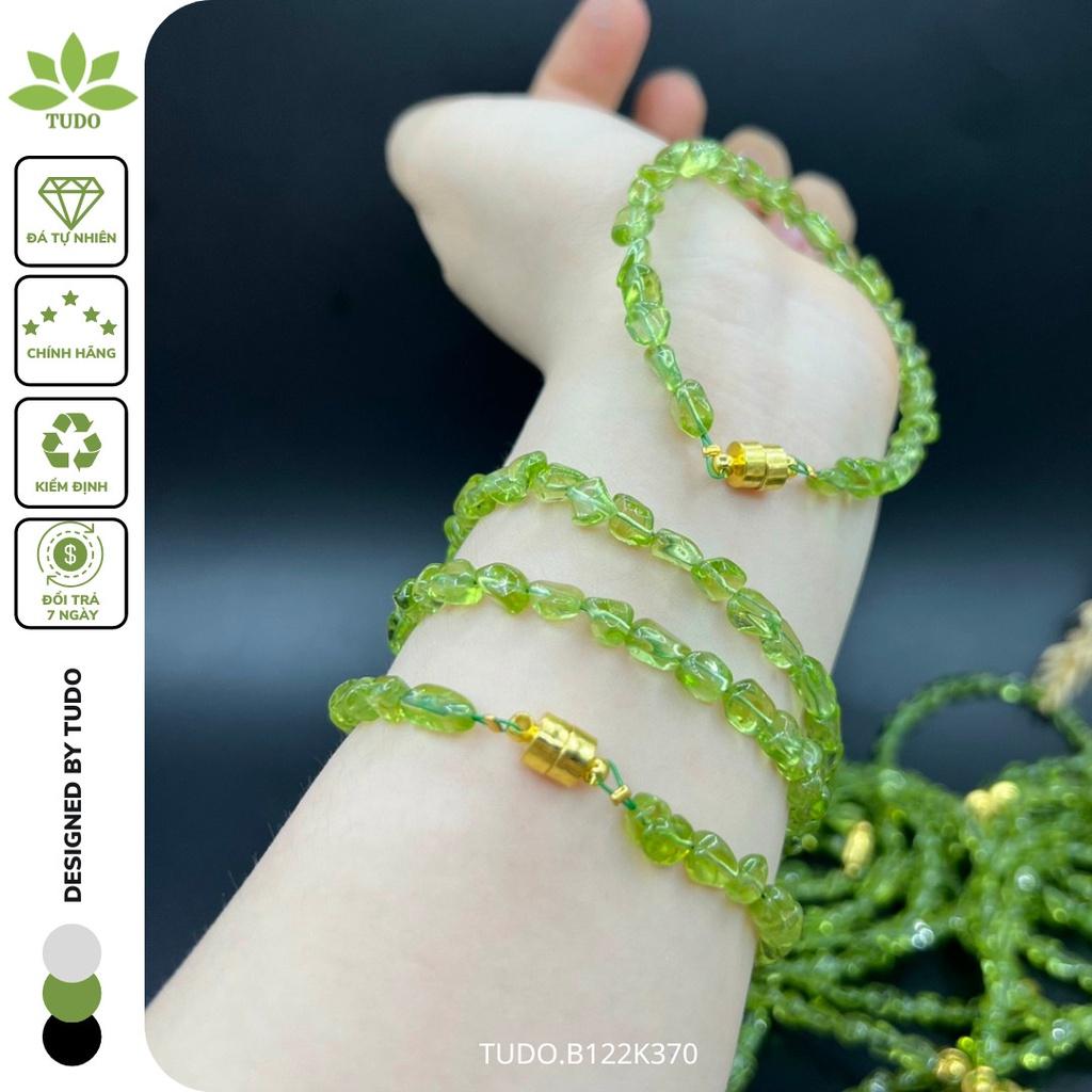 Vòng Tay Nữ Đẹp - Vòng Phong Thủy Mệnh Mộc Hỏa TUDO B122K370 VDPERI Hạt Vô Định