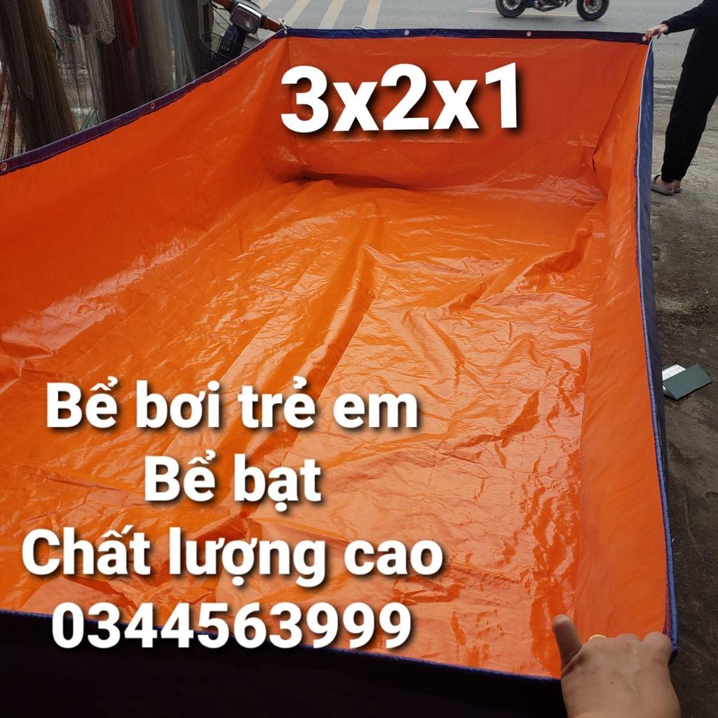 Bể bơi cho trẻ em, bạt dày cao cấp, kích thươc 2x1x0,5 - 2x1x1 - 2x2x1 - 2x2x0,5 - 3x2x1 - 3x2x0,5 - 4x2x1 - 4x2x0,5