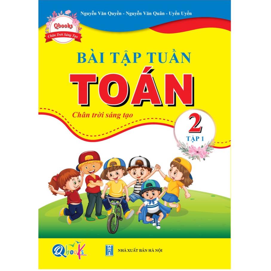 Sách - Combo 4 Cuốn Bài Tập Tuần và Đề Kiểm Tra Toán - Tiếng Việt Lớp 2 - Chân Trời Sáng Tạo - Học Kì 1