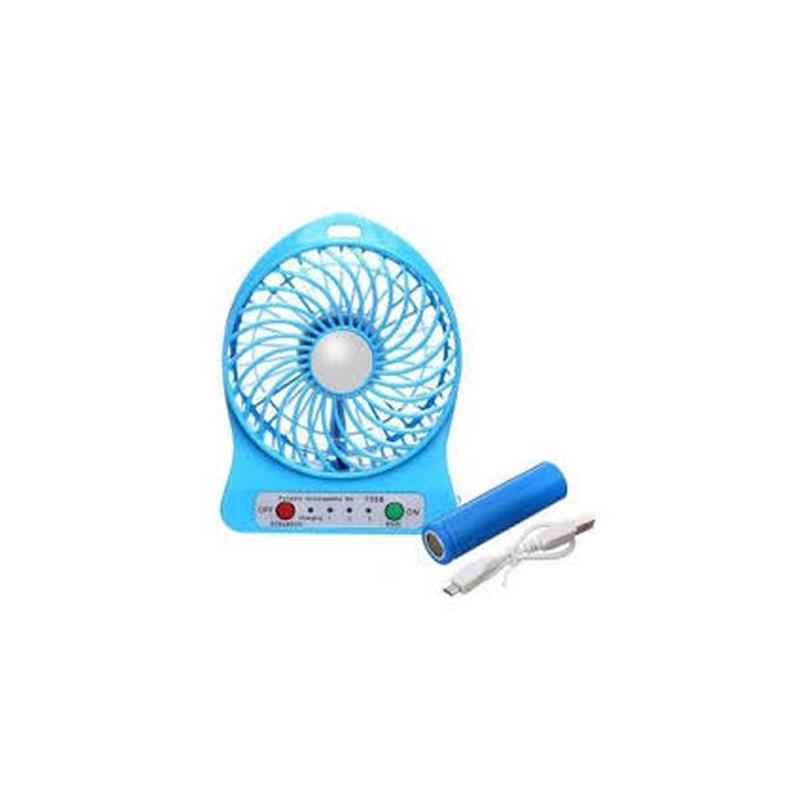 Quạt sạc USB mini 3 tốc độ gió siêu mát có đèn Led