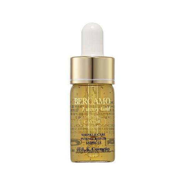 Set 4 chai Siêu tinh chất dưỡng trắng và tái tạo da Bergamo Luxury Gold Caviar Intense Repair Ampoule 13ml x4