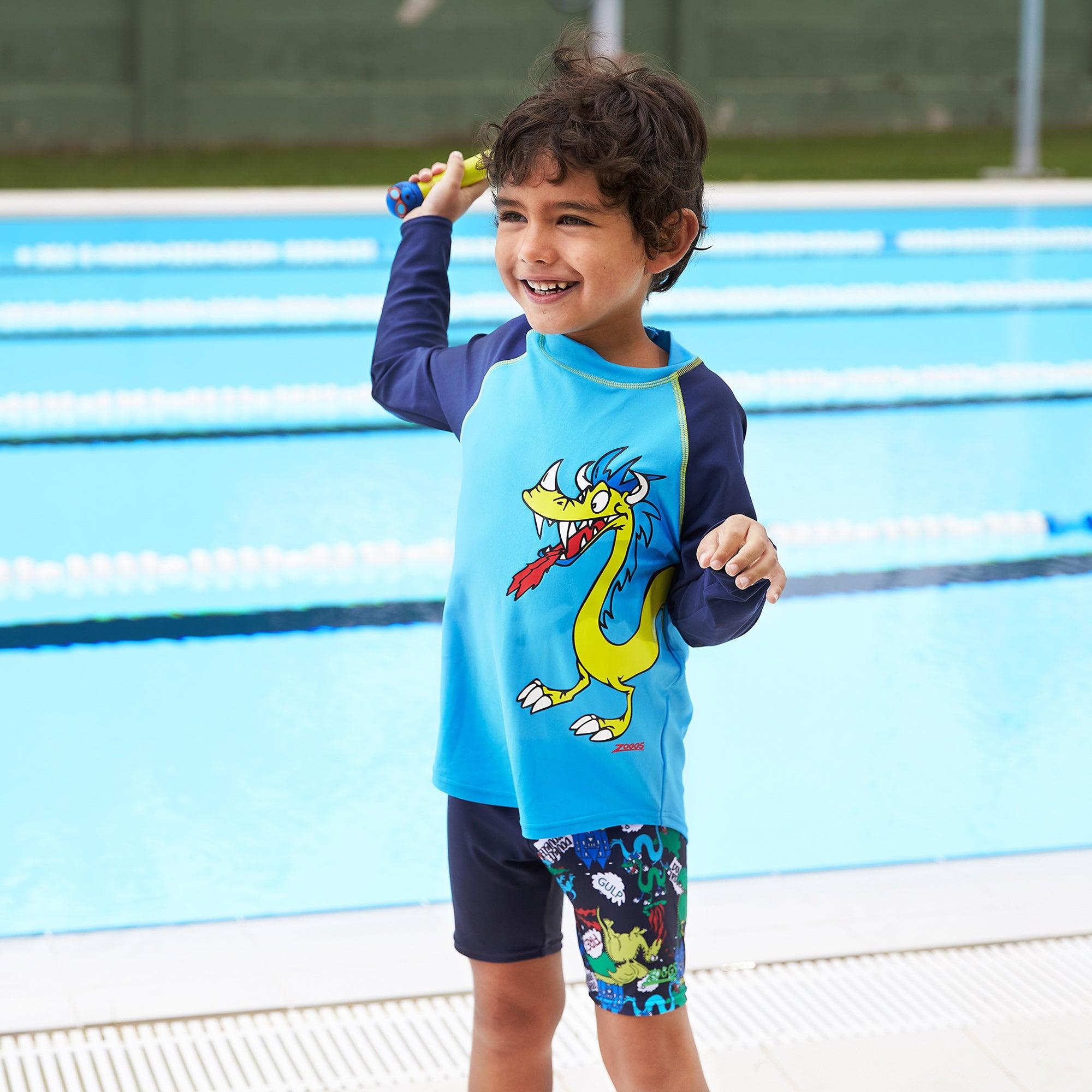 Áo bơi chống nắng bé trai Zoggs - 463626-DRAG