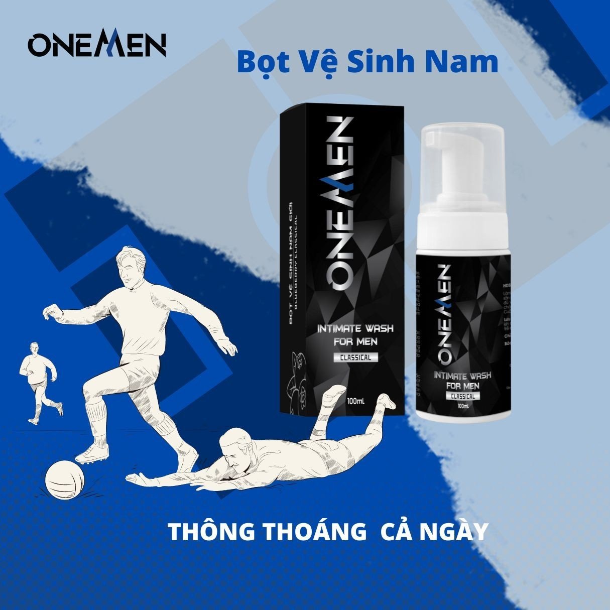 Combo Yêu Thích: Bọt Vệ Sinh Nam + Nước Hoa Nam Intimate Perfume For Men Lưu Hương Dịu Nhẹ 24h OneMen