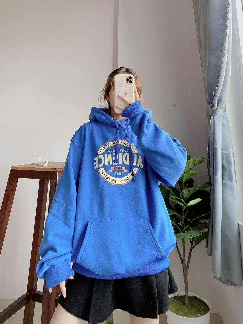 Áo Khoac Hoodie Unisex AUDIENCE Logo Thêu Cực Nét - Form Rộng Hàn Quốc - Khoác Thu Đông