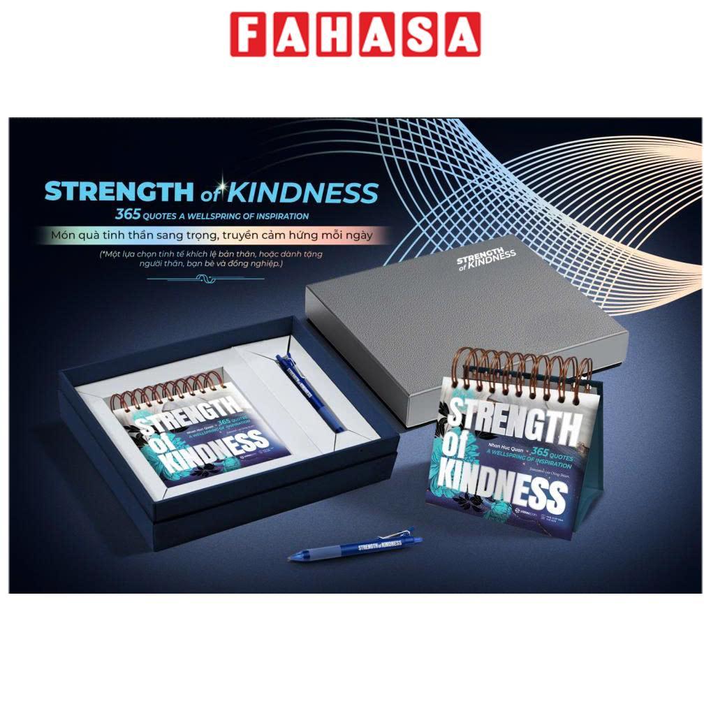 Lịch Bàn - Sức Mạnh Của Lòng Tử Tế - 365 Quotes Truyền Cảm Hứng Song Ngữ Việt - Anh - Tặng Kèm Bút Bi Thiên Long