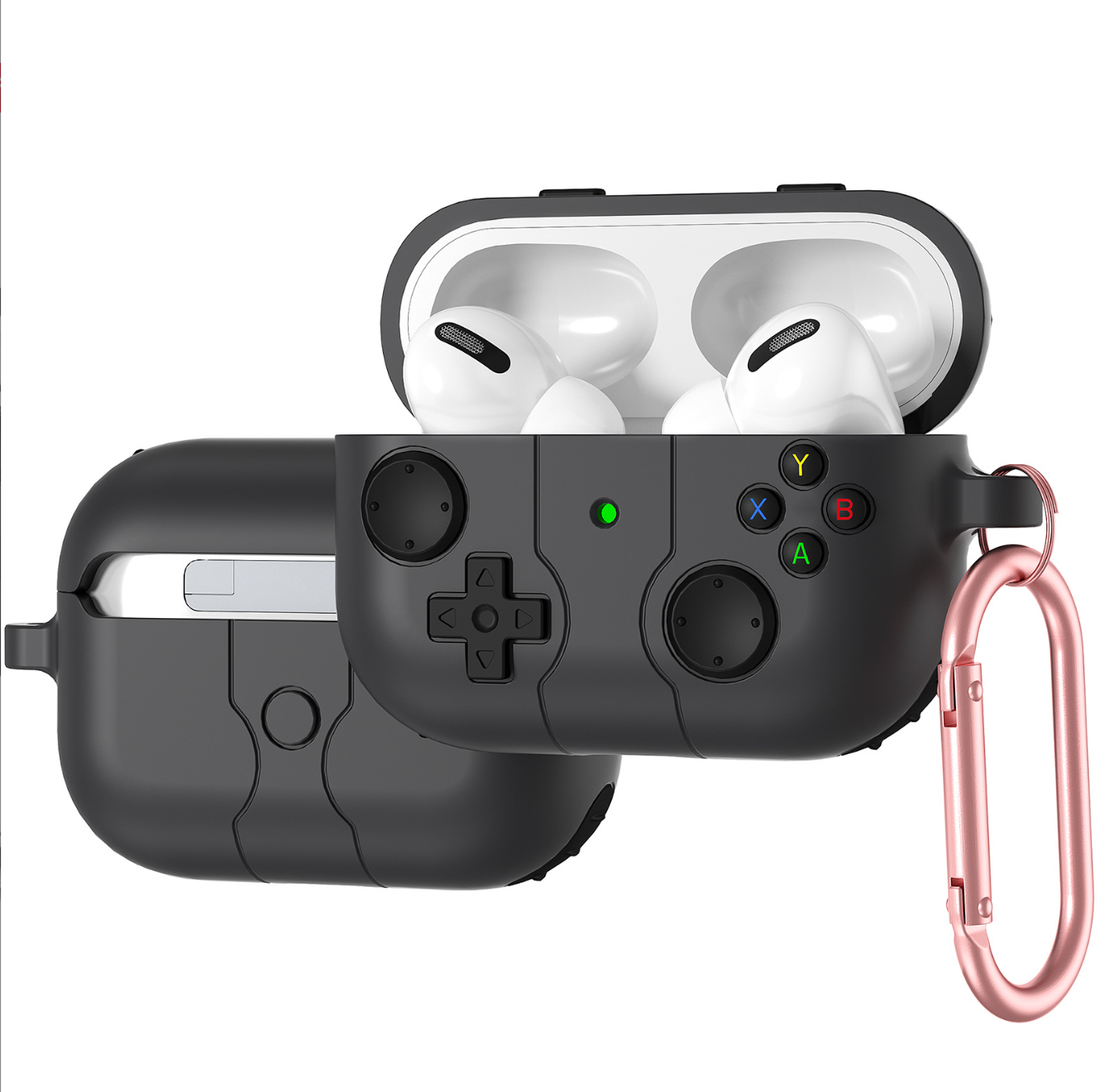 Case vỏ ốp bọc tai nghe dành cho Airpods 4, airpod Pro 2 silicon kèm móc kim loại - HÀNG CHÍNH HÃNG