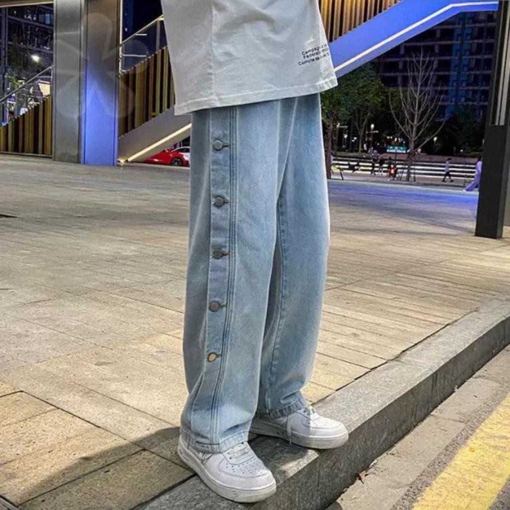 Quần jean nam PATADO baggy phom suông, rộng CB01 hottrend hàn quốc 2022