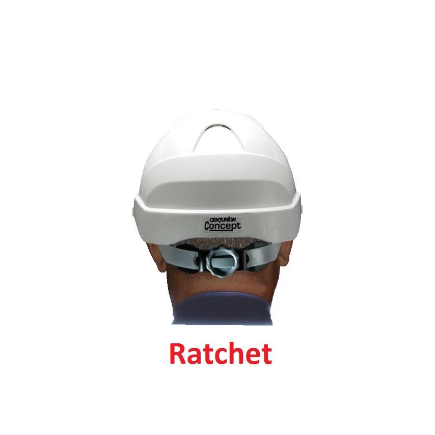 Bộ nón bảo hộ kèm dây quai nón 4 điểm màu đỏ CENTURION Concept Ratchet Helmet Red S08CRRF
