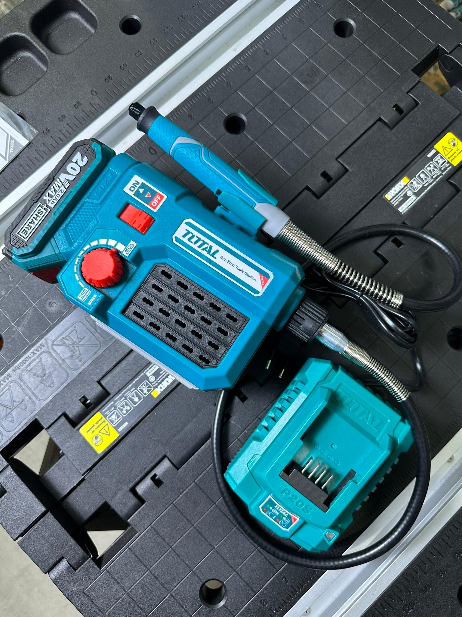 MÁY MÀI KHUÔN DÙNG PIN 20V (1 pin 2.0Ah + sạc) TOTAL TMGLI20011 - HÀNG CHÍNH HÃNG