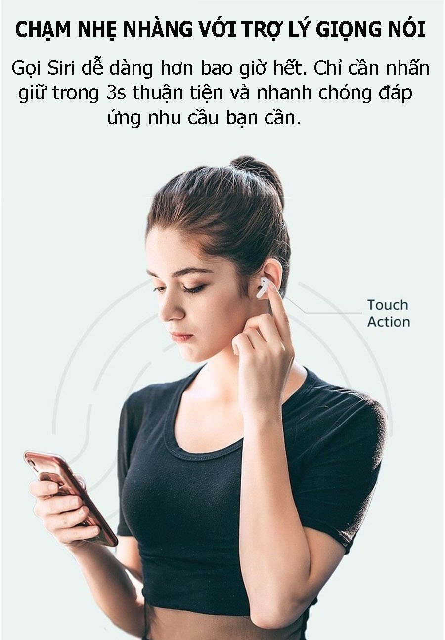 Tai nghe Bluetooth 5.1 - Thời lượng pin 25H/ Cho trải nghiệm nghe xuyên suốt