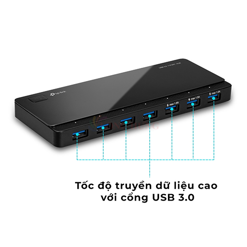 Switch TP-Link 7-Port USB 3.0 Data Hub 3 Fast Charge Outputs UH700 - Hàng chính hãng
