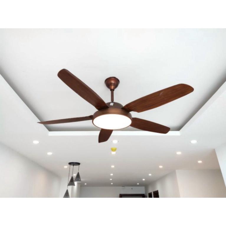 BH 5 năm quạt trần trên nhà đèn hiện đại, nguyên nhân DC lõi đồng phối hợp LED 3 màu AS, đảo chiều hút ẩm, ĐK không chạ