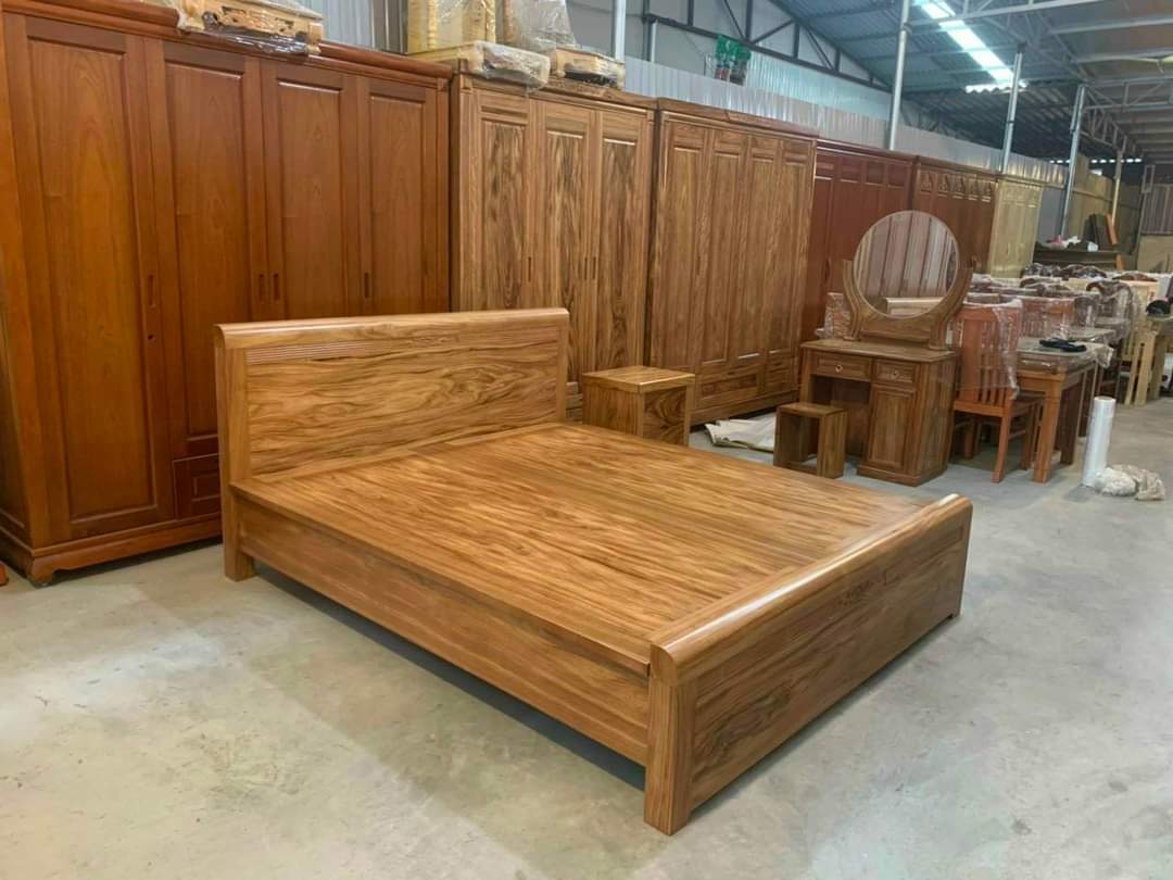 Giường ngủ gỗ Hương Xám dạt Phản... 1m8x 2m